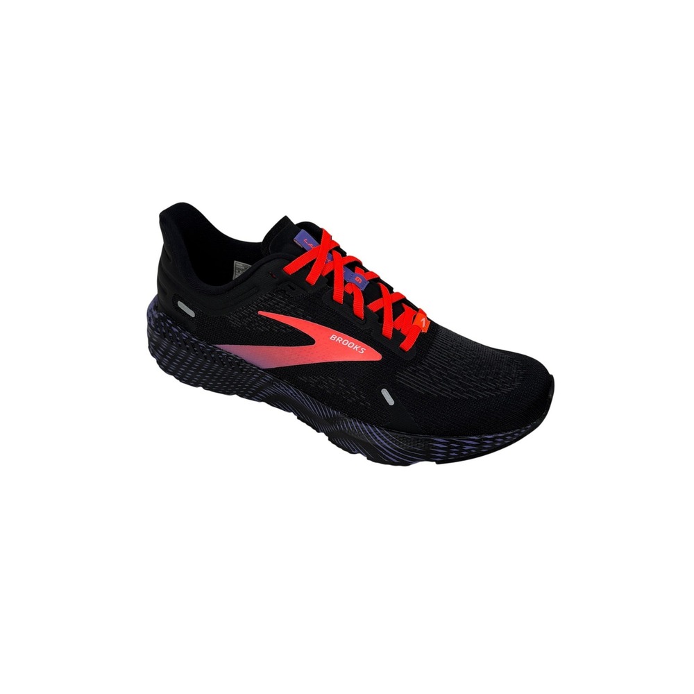 Brooks Launch GTS 9 Womens Black Coral Purple Running Shoes 1203741B026 Size 9 B